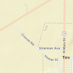 Tiro Ohio Street Map