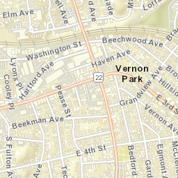 Vernon Park New York Street Map