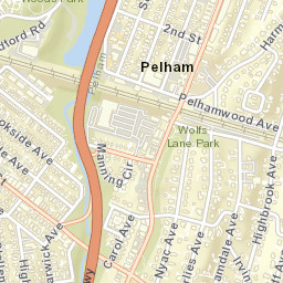 Pelham New York Street Map