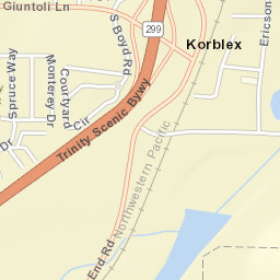 Korblex California Street Map