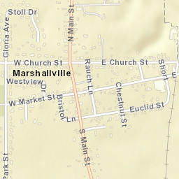 Marshallville Ohio Street Map