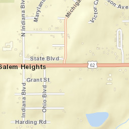 Salem Heights Ohio Street Map