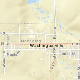 Washingtonville Ohio Street Map