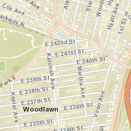 Woodlawn New York Street Map