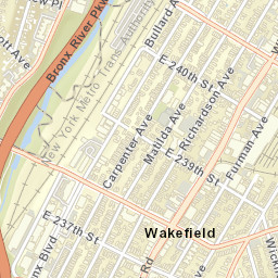 Wakefield New York Street Map