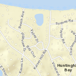 Huntington Bay New York Street Map