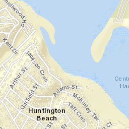 Huntington Beach New York Street Map