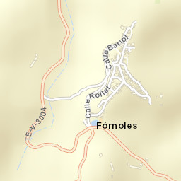 Fórnoles Street Map
