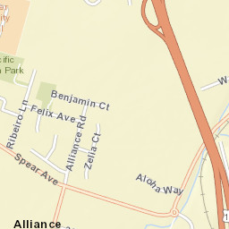 Alliance California Street Map