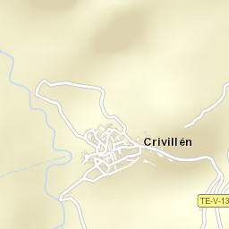 Crivillén Street Map