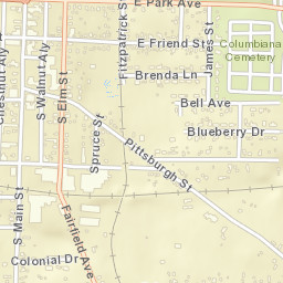Columbiana Ohio Street Map