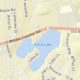 Middle Island New York Street Map