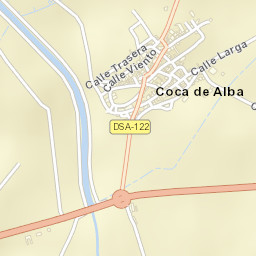 Coca de Alba Street Map