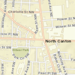 North Canton Ohio Street Map