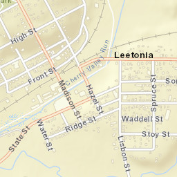 Leetonia Ohio Street Map