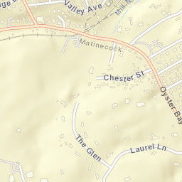 Matinecock New York Street Map