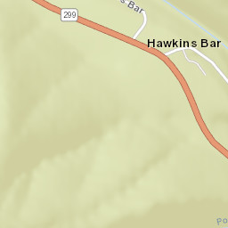 Hawkins Bar California Street Map