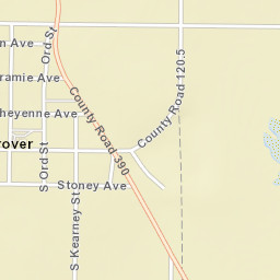 Grover Colorado Street Map