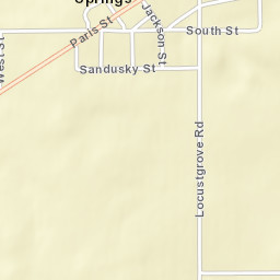 Sulphur Springs Ohio Street Map