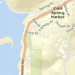 Cold Spring Harbor New York Street Map