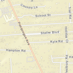 Hampton Bays New York Street Map