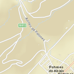Patones Street Map