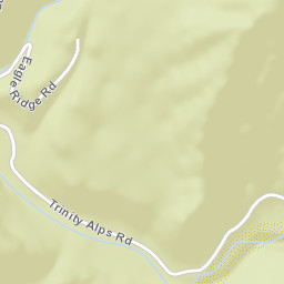 Trinity Alps California Street Map