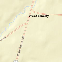 West Liberty Ohio Street Map