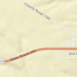 Rowsburg Ohio Street Map