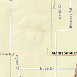 Madisonburg Ohio Street Map