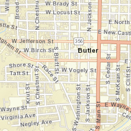 Diamond And Main Near Morgan Bld, Butler Street Map