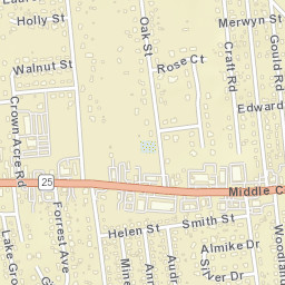 Centereach New York Street Map