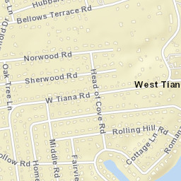 West Tiana New York Street Map