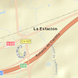 Aldehuela de la Bóveda Street Map