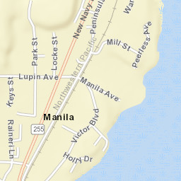 Manila California Street Map
