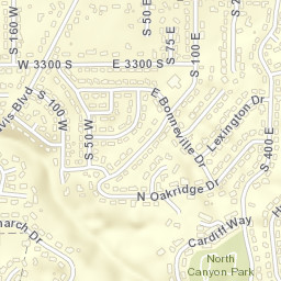 3423 South 100 West Bountiful UT Street Map