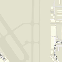2400 West Adams Street, Lincoln Municipal Airport, Terminal,  Street Map