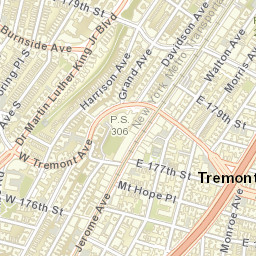 Tremont New York Street Map