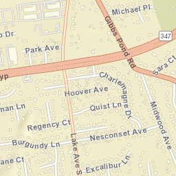 Nesconset New York Street Map