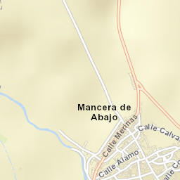 Mancera de Abajo Street Map
