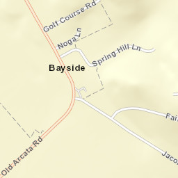 Bayside California Street Map