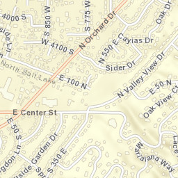 801-845 W Valley Side Cir S Bountiful Street Map