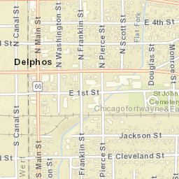 Delphos Ohio Street Map
