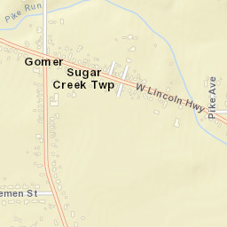 Gomer Ohio Street Map