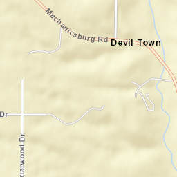 Devil Town Ohio Street Map