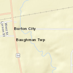 Burton City Ohio Street Map