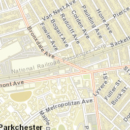 Parkchester New York Street Map