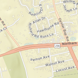 East Norwich New York Street Map