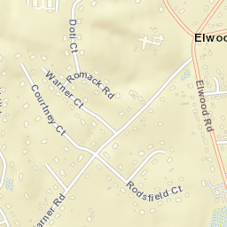 Elwood New York Street Map