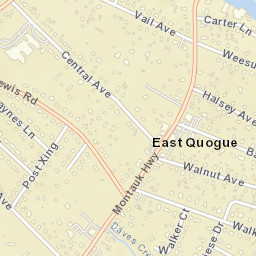 East Quogue New York Street Map